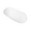 Baignoire autoportante à surface solide de 68,9 pouces, blanc mat, forme ovale, type trempage, style contemporain, texture de haute qualité, pour pouces de salle de bain, surface, finition, moderne et minimaliste, facile