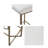Backless Upholstered Counter Stool 26H