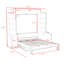 Lit escamotable avec bureau, armoires et tiroirs Murphy-1193142411