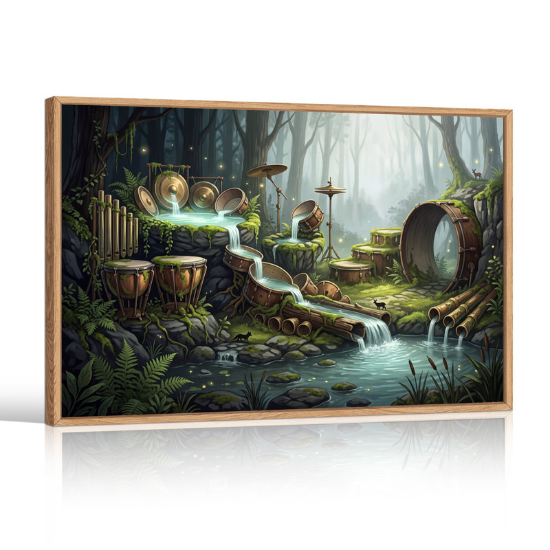 Art mural sur toile Fantasy Forest, 32"H x 48"W
