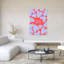 Best Mama Hearts Colorful Contemporary Wall Art Print by Ohkimiko - Wrapped Canvas Print-1317197206