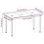 Ensemble de salle à manger rectangulaire long avec coussins 35,1 po-1558309507-1553829812