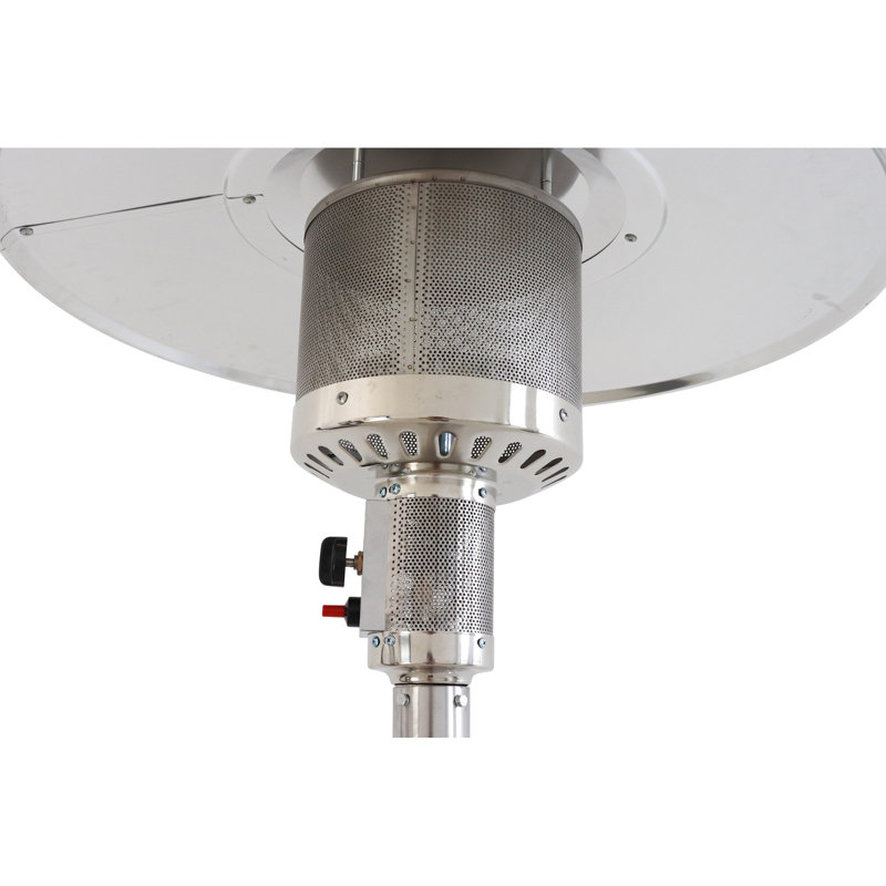 46000 Patio Heater Stainless Steel - Gray, Portable And Convenient With Output Low Profile For Effective Heating