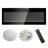 1x 50 Inch Recessed Thin Electric Fireplace (wall Mounted Heater) | Ir Remote, 16 Flame/ember Colors |  50x4.3x18.6in | 1400w/5000 Btu (400 Sq.ft), 11 Temp (64f-82f), 1-9h Timer | Ideal For Home/living Room-669705304