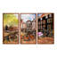 Amsterdam City Artwork - Ensemble de 3 toiles encadrées-244620956-244620958