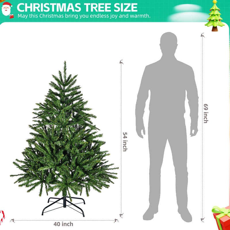 Arbre de Noël artificiel 4,5 pi.