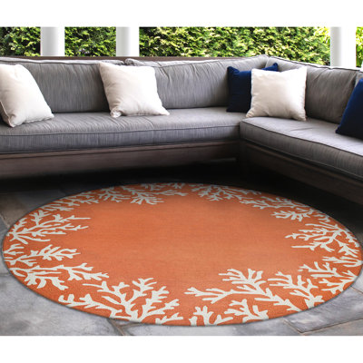 Tapis intérieur / extérieur orange touffeté à la main Vogt