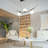 Chianti 54-in Height Adjustable ETL Certified Integrated LED Linear Chandelier with 3 Glass Shades