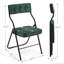 Ensemble de 4 chaises pliantes rembourrées - Chaises de salle à manger rembourrées portables pour les invités-1938009580