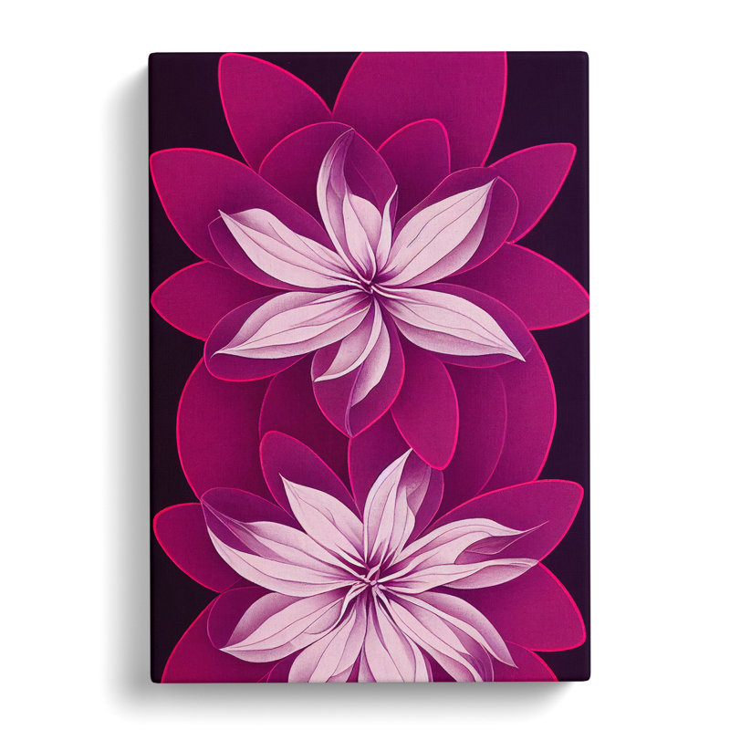 The Thrilling Flowers - Wrapped Canvas, 50cm H x 35cm W x 3cm D