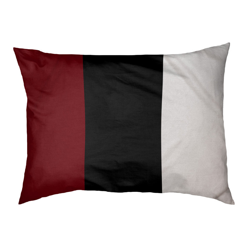 Coussin Louisville, Grenat / milieu noir, Très grand (l 50 po x P 40 po x H 7 po)