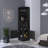 8-Bottle 2-Shelf Bar Cabinet Sideboard Metal Sideboard-1101373154
