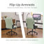Chaise de bureau pivotante 25,6 po-1791967586