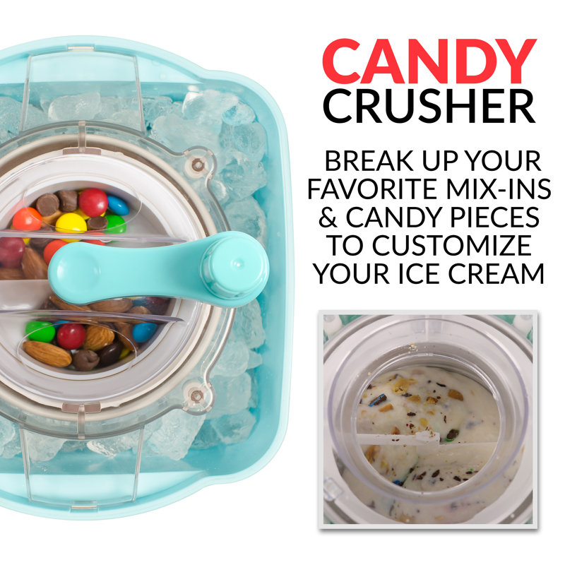 Machine à crème glacée électrique avec broyeur à bonbons Nostalgia