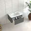 Meuble-lavabo mural 30 po avec lavabo flottant