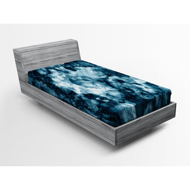 Microfiber Abstract Fitted Sheet, Twin XL Fitted Sheet
