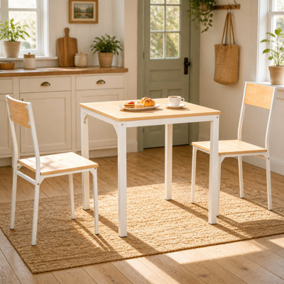 Steel Top Dining Set