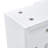 A White MDF Material Mirror Cabinet