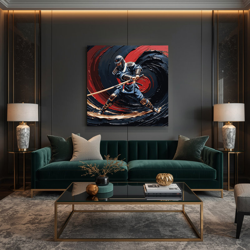 Art mural sur toile Sports Kendo, H 12 po x l 12 po