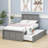 Deshannon Twin Size Wood Bed with Trundle-1846868405