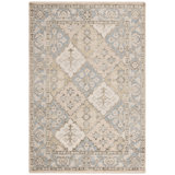 Samarkand 154 Area Rug In Beige / Light Blue