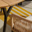 6 Seater Oval Wooden Garden Dining Set with 6 Rope Chairs-439112986