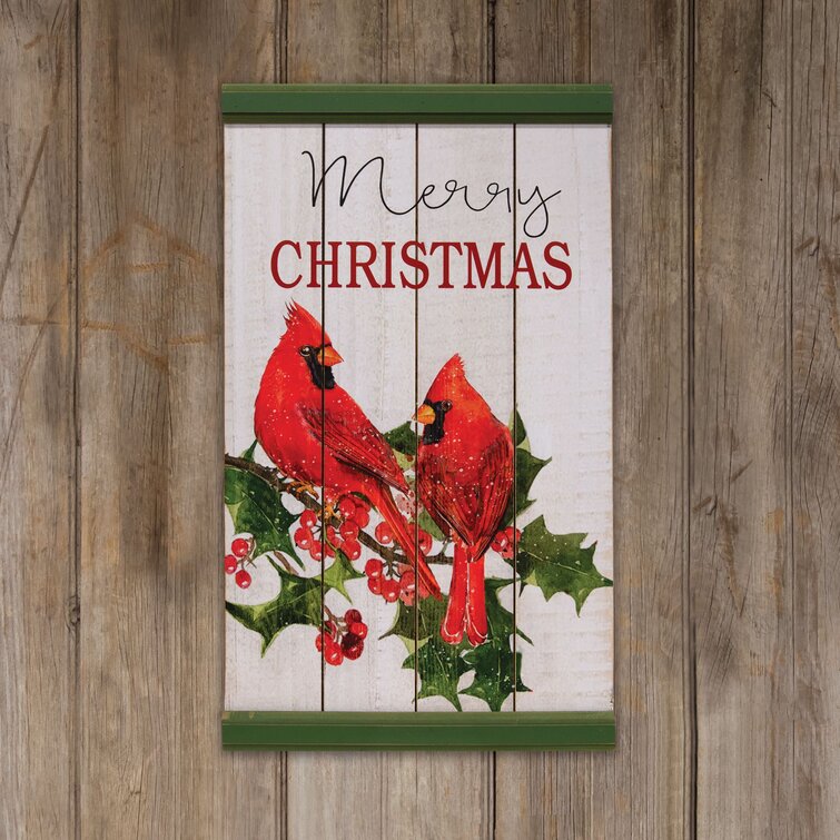 The Holiday Aisle® Christmas Cardinals Sign