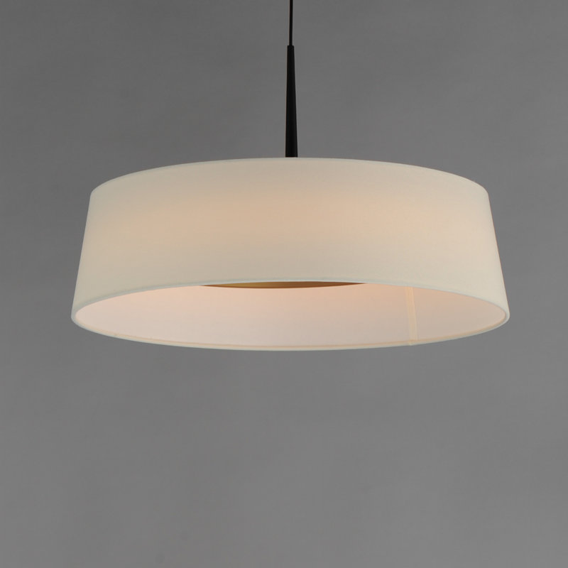 Melva 1 - Light LED Single Pendant, 13.75" H x 21.25" W x 21.25" D, Natural Aged Brass