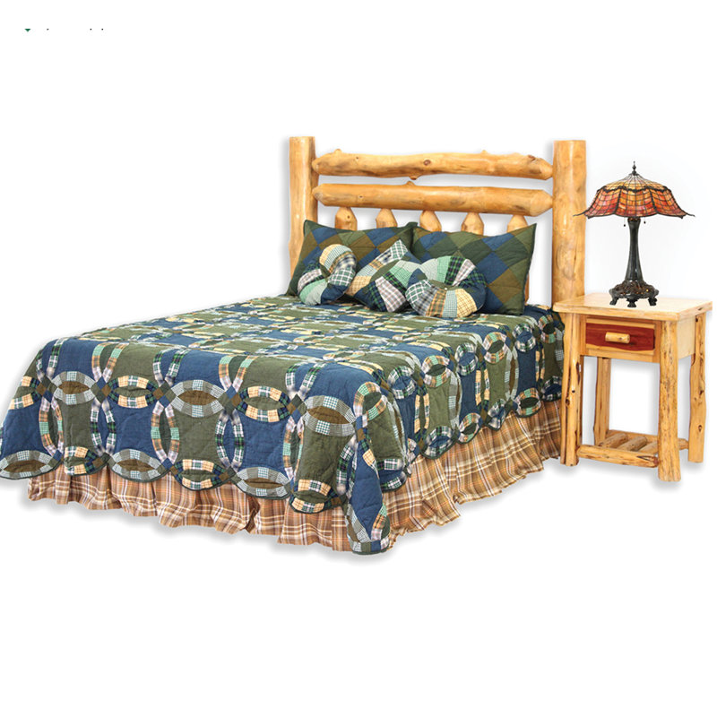 Chambray Whirl Quilted Throw Blanket, King