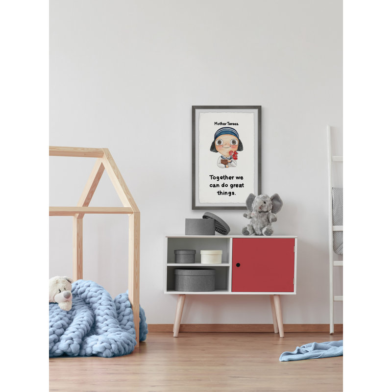 «Gober Together We Can Do Great Things», reproduction encadrée, H 30 po x l 20 po x P 1,5 po