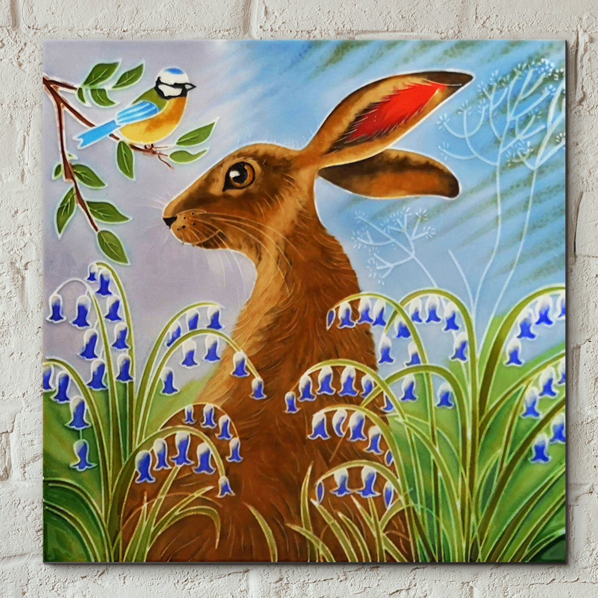 hand painted ceramic picture tiles