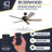 Russwood 42" Ceiling Fan with No Light-1904766148