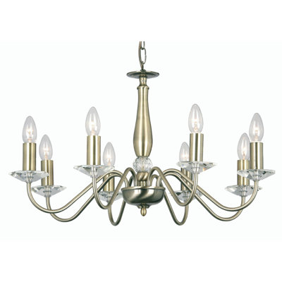 Francine 8 - Light Candle Style Chandelier