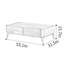 Table basse luxueuse en noyer noir clair