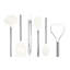 Silicone Utensil Set of 6 - Black-1512631675