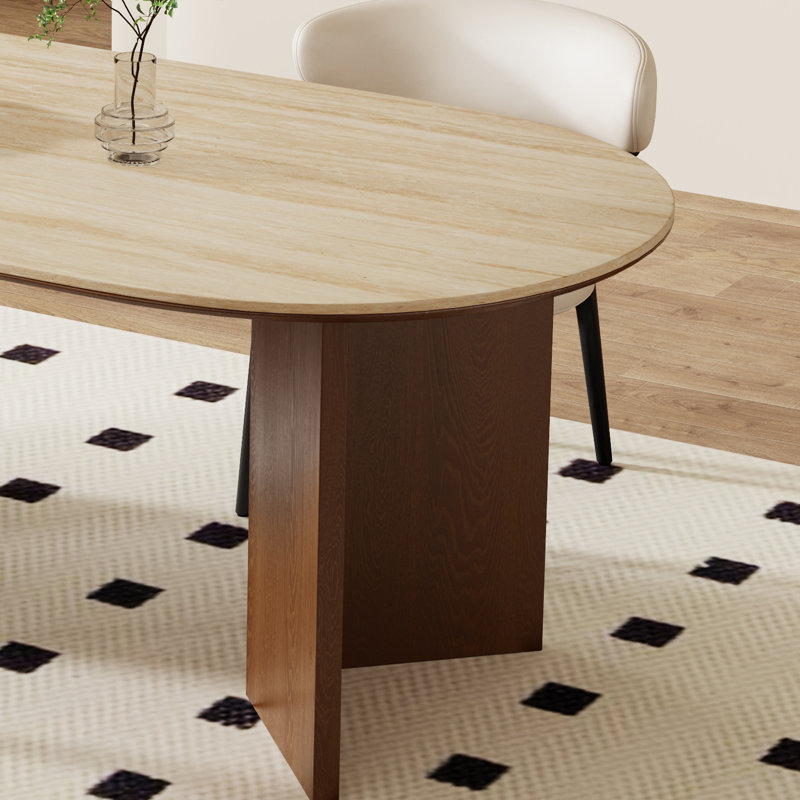 Table de salle à manger Modern, Beige/Brown