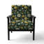 Botanical Bliss Boho Pattern II - Upholstered Bohemian & Eclectic Accent Arm Chair