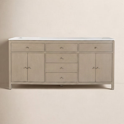 Celine 72" Acacia Double Bathroom Vanity