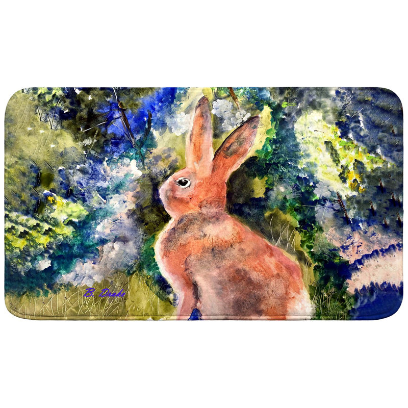 Cottontail Rabbit Bath Mat, 30" L x 18" W
