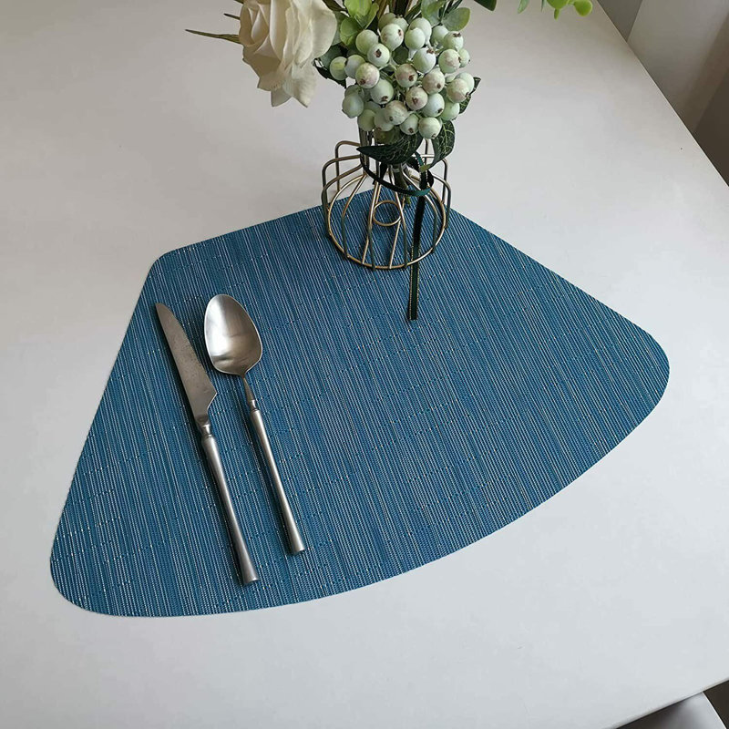 4Pcs 13" Wedge Placemat Heat Resistant Placemats