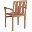 Stacking Patio Dining Armchair with Cushion