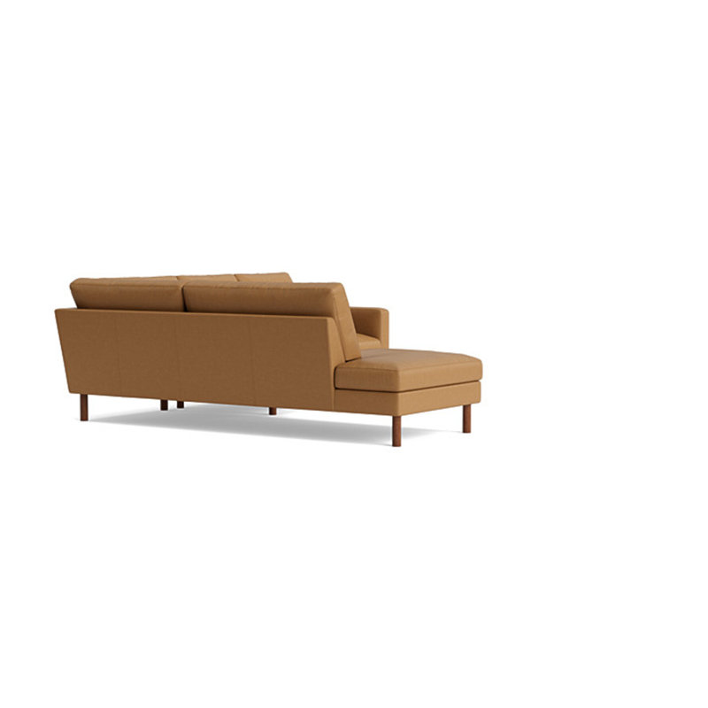 Laguna Sectional, Left Hand Facing, Leather - Butterscotch