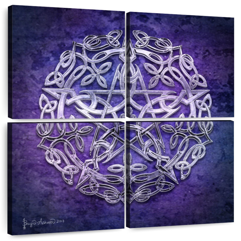 Kelan Silver Pentacle, H 45 po x l 45 po