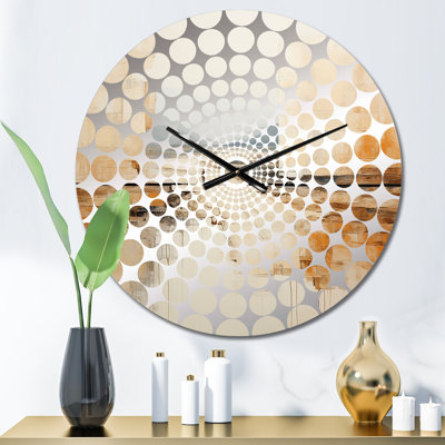 Horloge murale Amiliah - Collages abstraits