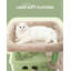 Cat Tree for Indoor Cats, Large Tall Cat Tower, Multi-Level Cats House with Condo, 8 Scratching Posts, Hammock, 4 Pom Poms-1526342311-1526342315