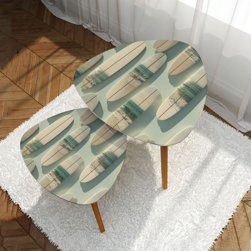 Ensemble de 2 tables gigognes Triangle
