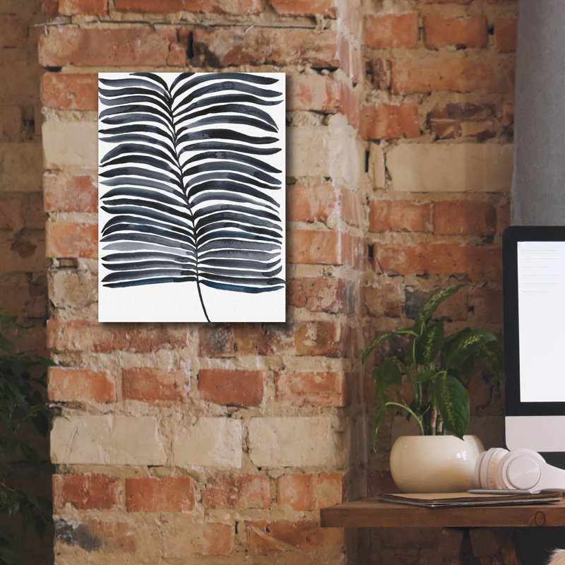 «Indigo Fronds II» par Regina Moore, H 16 po x l 12 po