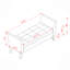 Banc de lit 51,5 po avec velours de rangement-1382210550