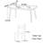 Modern minimalist dining table-701348190