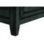 Table de chevet antique en placage bleu